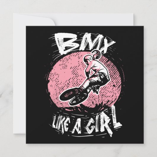 女の子のようなBMX 招待状 (正面)
