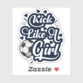 女の子のようにキックする シール (シート)