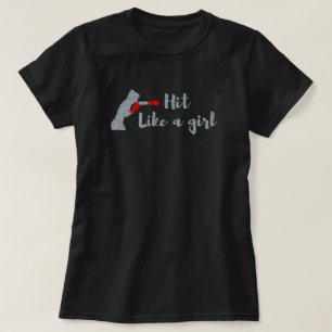 女の子のようにグリッターTシャツを着る Tシャツ