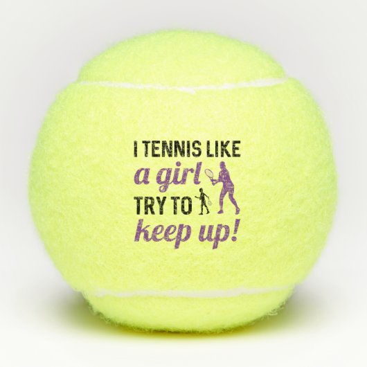 女の子のようにテニスをす保る テニスボール (正面)