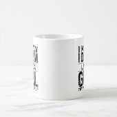 女の子のようにドラム保プレーヤーを上げる コーヒーマグカップ (中央)