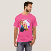 女の子のようにピンクの女遊の世界サッカー Tシャツ (正面フル)