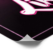 女の子のようにピンクバレーボールをする ポスター (角)