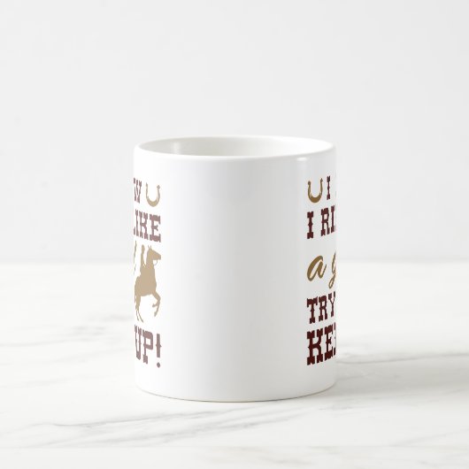 女の子のように乗って起きようとするの保は知る コーヒーマグカップ (中央)