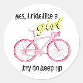 女の子のように乗る ラウンドシール (正面)