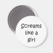 女の子のように叫ぶ マグネット (正面/裏面)