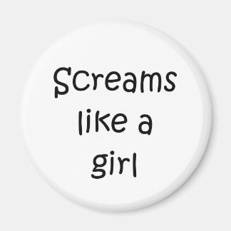 女の子のように叫ぶ マグネット