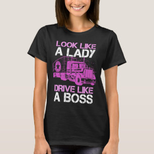 女の子のように女性ドライブのように見える Tシャツ