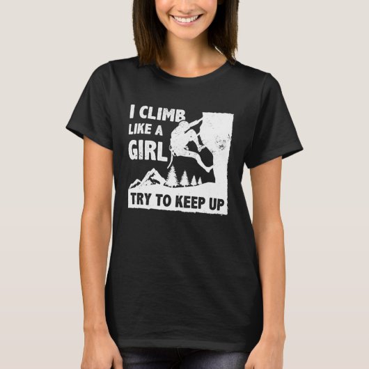 女の子のように岩山に登保る Tシャツ (正面)