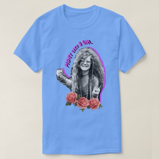 女の子のように戦う照合 Tシャツ (デザイン正面)