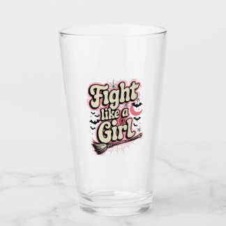 女の子のように戦う- Sip with Strength タンブラーグラス