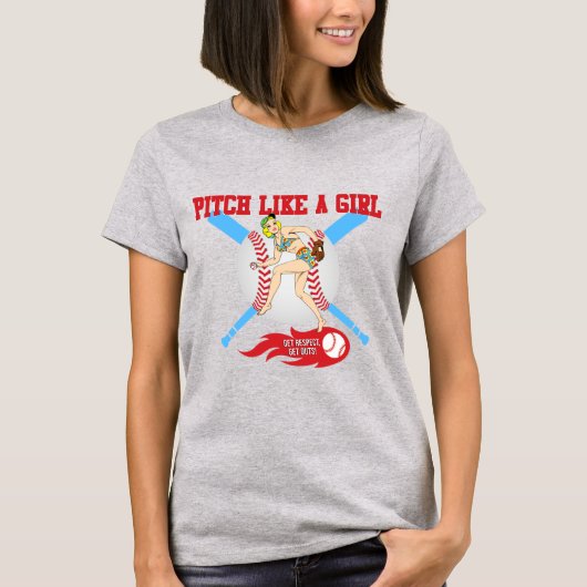 女の子のように投げよう Tシャツ (正面)
