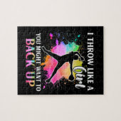 女の子のように投げる ジグソーパズル (横)