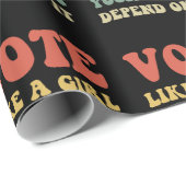 女の子のように投票あなたの権利はそれに依存するIv ラッピングペーパー (ロールコーナー)