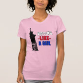 女の子のように投票する Tシャツ (正面)