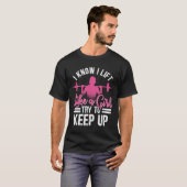 女の子のように持ち上げてボディービルドを保する Tシャツ (正面フル)