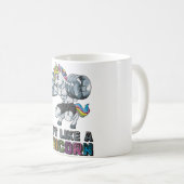 女の子のように持ち上げもしBro Tフィットネスジム コーヒーマグカップ (正面右)