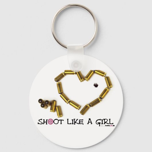 女の子のように撃つ キーホルダー (正面)