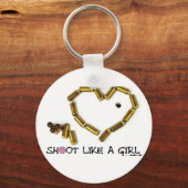 女の子のように撃つ キーホルダー (正面)