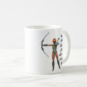 女の子のように撃つ コーヒーマグカップ (正面右)
