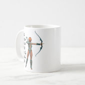 女の子のように撃つ コーヒーマグカップ (正面左)