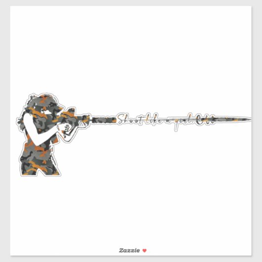 女の子のように撃つ シール (シート)