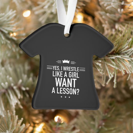 女の子のように相撲を取おもしろいる オーナメント (ツリー)