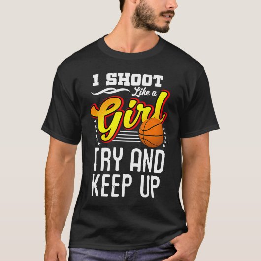女の子のように私が撮影するバスケットボール保の上行 Tシャツ (正面)