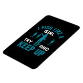 女の子のように釣るフィッシャー マグネット (左側)