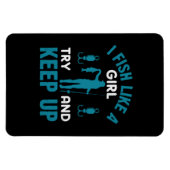 女の子のように釣るフィッシャー マグネット (横)