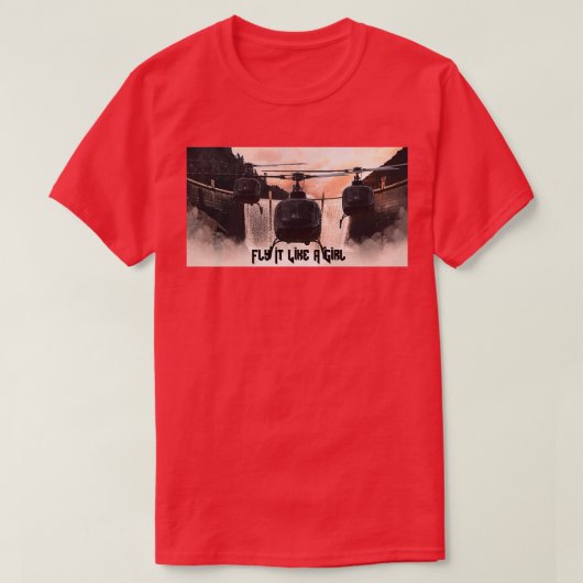 女の子のように飛ぶ Tシャツ (デザイン正面)