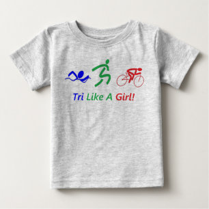 女の子のように ベビーTシャツ