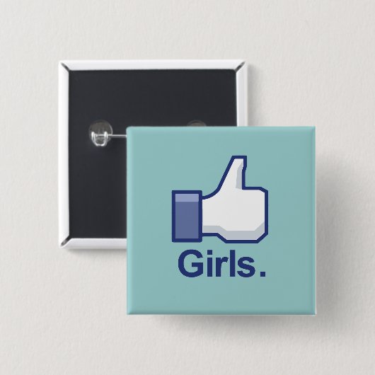 女の子のように 缶バッジ (正面&裏面)