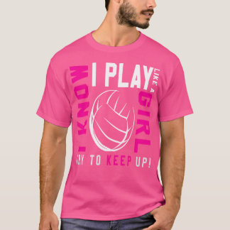 女の子のよう遊なN女子のためのバレーボール Tシャツ