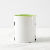 女の子のアスリート; カッコいい ツートーンマグカップ (中央)