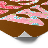 女の子のアルファベットポスター ポスター (角)