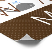 女の子のアルファベットポスター ポスター (角)