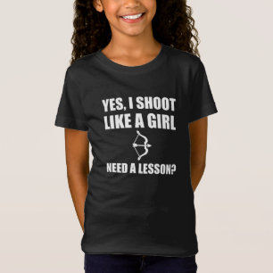 女の子のアーチェリーのように Tシャツ