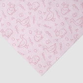 女の子のイースターかわいいウサギ ゴム カラスの女の子 ピンク 薄葉紙 (詳細)