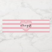 女の子のウォーターボトルのラベル ペットボトルラベル (シングルラベル)