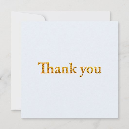 女の子のウサギとひまわり畑 サンキューカード (裏面)