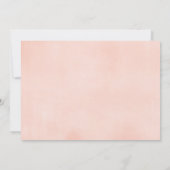 女の子のウッドランド動物の最初の誕生日の写真1 招待状 (裏面)