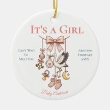女の子のエコー写真を使った妊娠発表 - 赤ちゃん