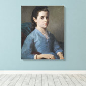 女の子のエレガントポートレート(by Leloir) キャンバスプリント (インサイチュ (ウッドフロア))