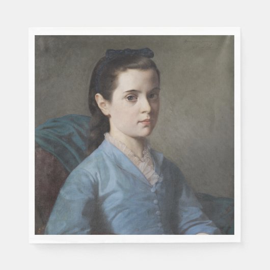 女の子のエレガントポートレート(by Leloir) スタンダードランチョンナプキン (正面)