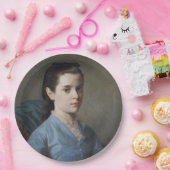 女の子のエレガントポートレート(by Leloir) ペーパープレート (パーティー)