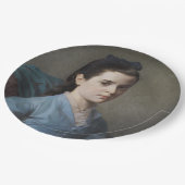 女の子のエレガントポートレート(by Leloir) ペーパープレート (アングル)