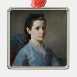 女の子のエレガントポートレート(by Leloir) メタルオーナメント
