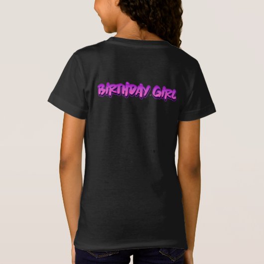 女の子のオウム5th誕生日パーティー海賊Tシャツ Tシャツ (裏面)