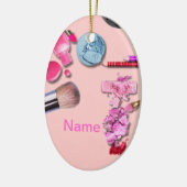 女の子のオーナメントをカスタマイズ セラミックオーナメント (左)